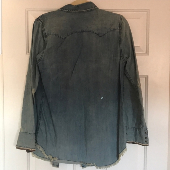 Free People Denim Shirt - Picture 2 of 2